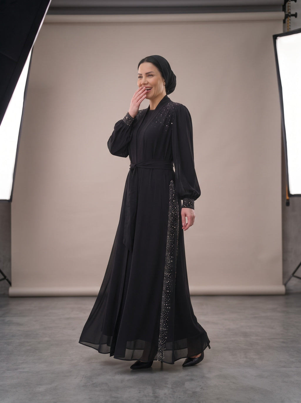Yelda Abaya Siyah renk 2. görsel