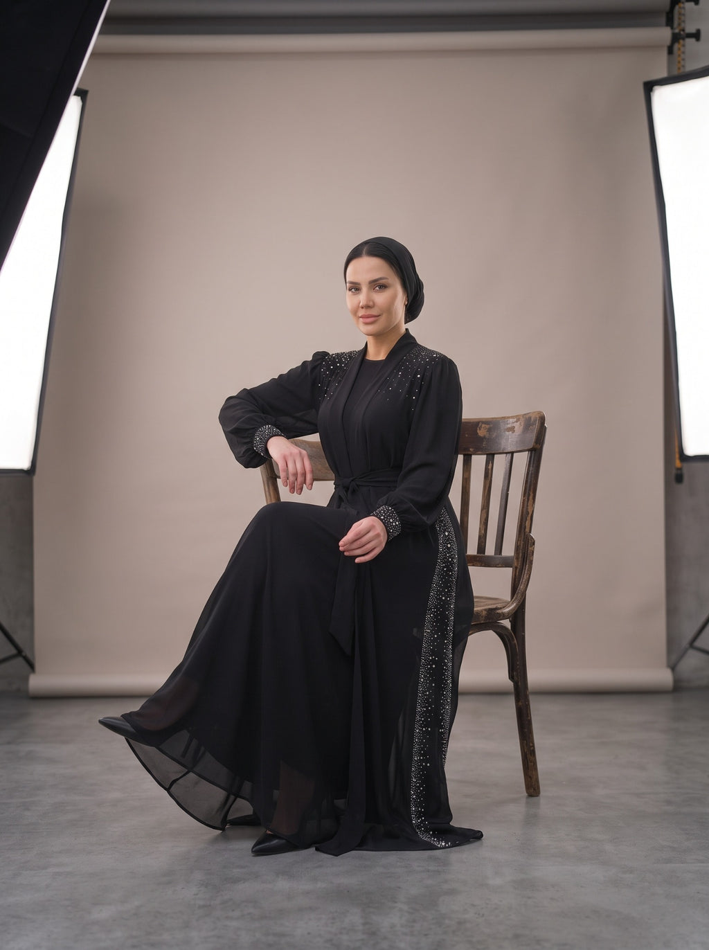 Yelda Abaya Siyah renk 3. görsel