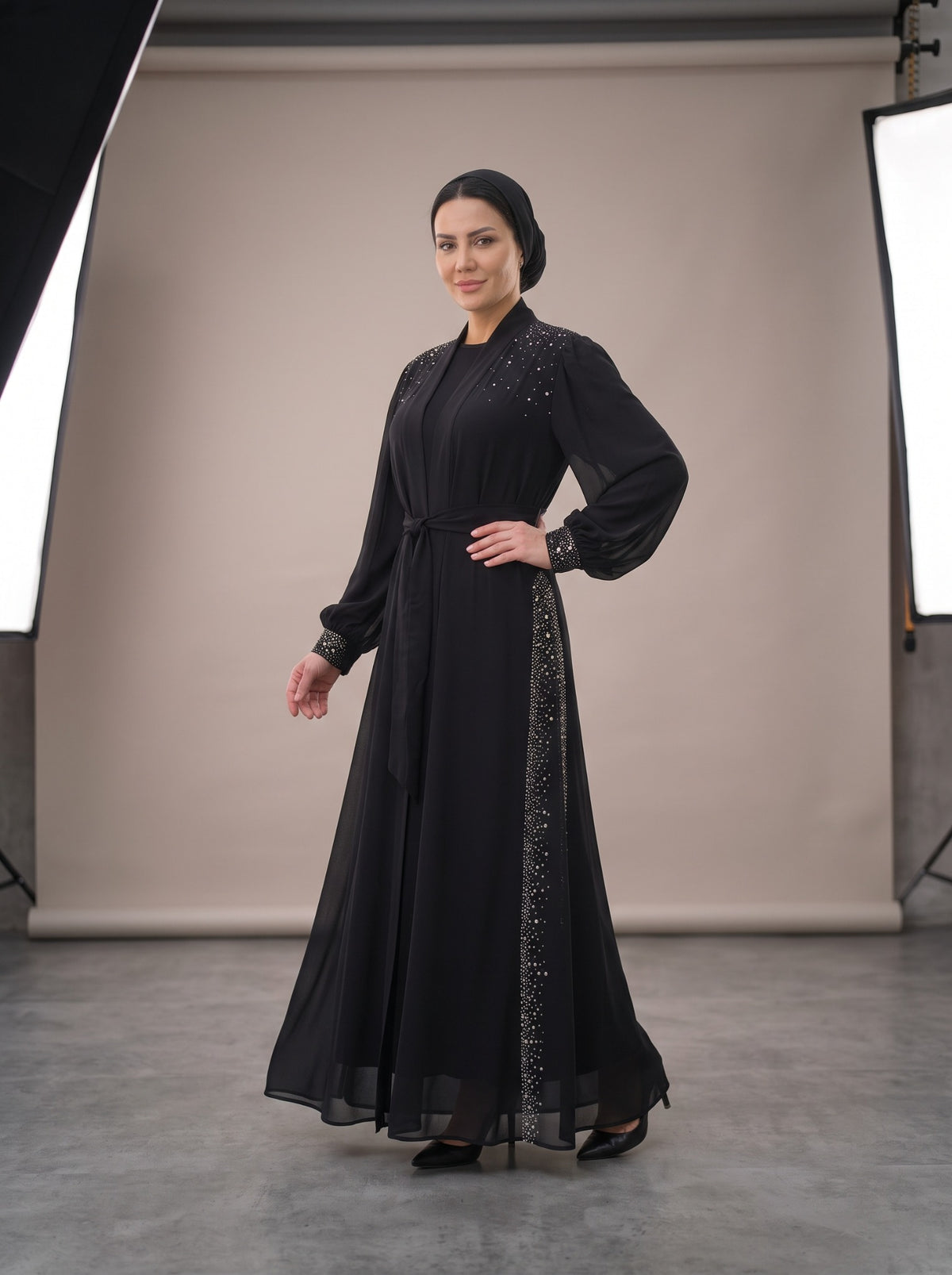 Yelda Abaya Siyah renk 4. görsel